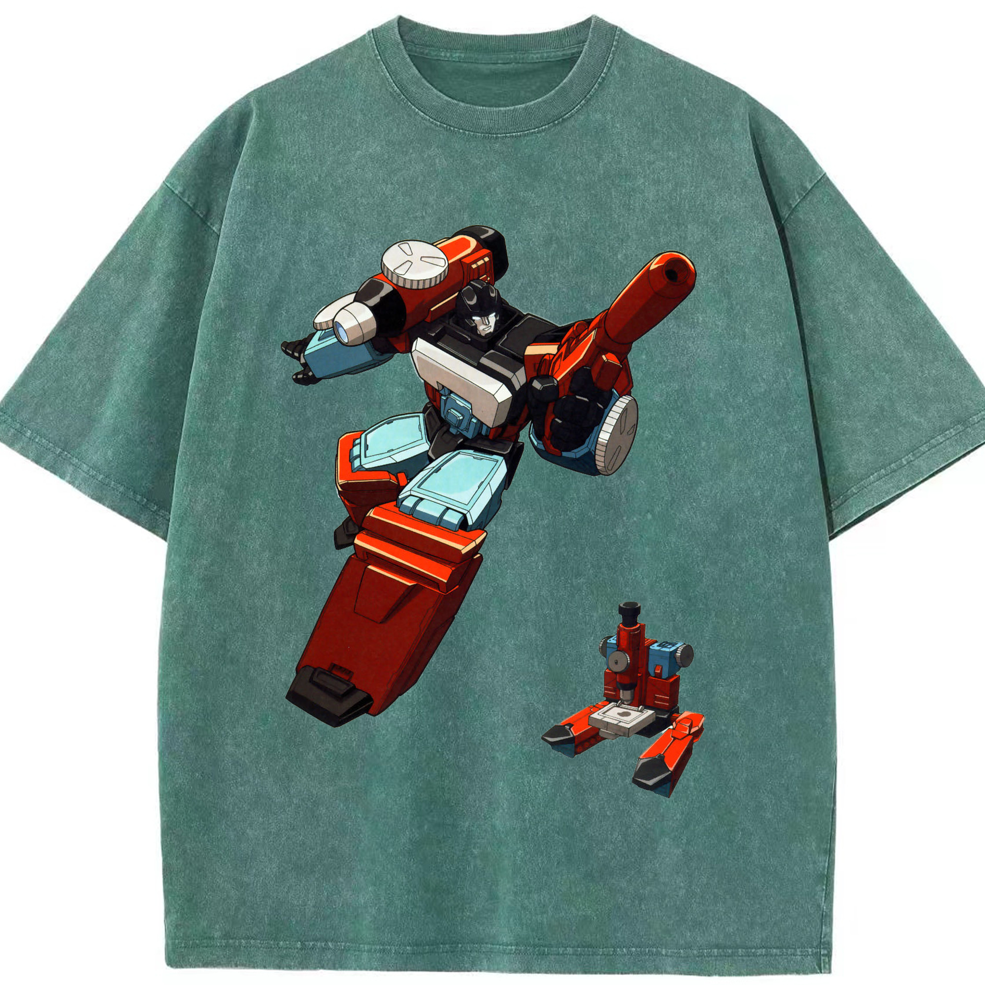 （画像用）  綿100% ヴィンテージ風 半袖Tシャツ（フロントプリント）